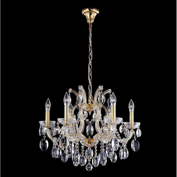 Люстра подвесная CRYSTAL LUX HOLLYWOOD HOLLYWOOD SP6 GOLD